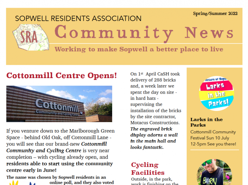 Keep an eye out for the Spring / Summer newsletter, coming through your door soon